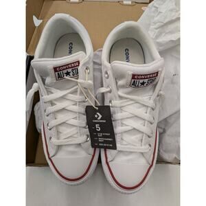Converse Chuck Taylor All Star Kids Size 5 White Low Top Sneakers Unisex Classic